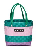 Marni Kids sac Sunday à patch logo - Vert - thumbnail