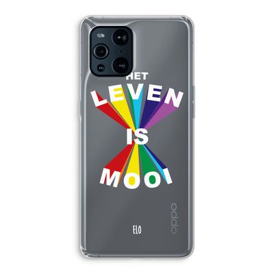 Het Leven Is Mooi: Oppo Find X3 Transparant Hoesje
