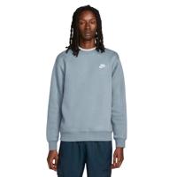Nike Sportswear Club Fleece Crew Sweater Blauwgrijs Wit Nike Sportswear Club Fleece Crew Sweater Blauwgrijs Wit