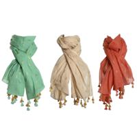 Doek Home ESPRIT Groen Beige Koraal (3 Stuks)
