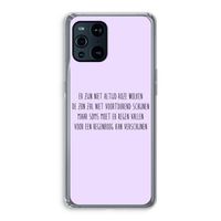 Regenboog: Oppo Find X3 Pro Transparant Hoesje