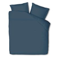 Dekbed Discounter Egyptisch Katoen Uni Dekbedovertrek Kleur: Donker Blauw, 200 x 260 cm Dekbedovertrek - thumbnail