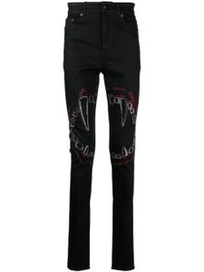 Haculla jean skinny Fang Lip à détails de clous - Noir