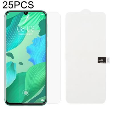 25 stuks zachte hydrogel film volledige dekking front beschermer met alcohol katoen + kraskaart voor Huawei Nova 5