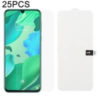 25 stuks zachte hydrogel film volledige dekking front beschermer met alcohol katoen + kraskaart voor Huawei Nova 5