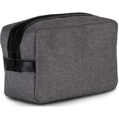 Kimood Toilettas - make-up tasje - grijs - 20 x 14 x 9 cm - voor heren/dames en kinderen Kimood Toilettas - make-up tasje - grijs - 20 x 14 x 9 cm - voor heren/dames en kinderen