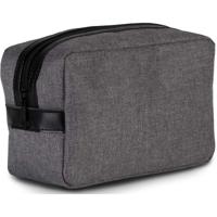 Kimood Toilettas - make-up tasje - grijs - 20 x 14 x 9 cm - voor heren/dames en kinderen