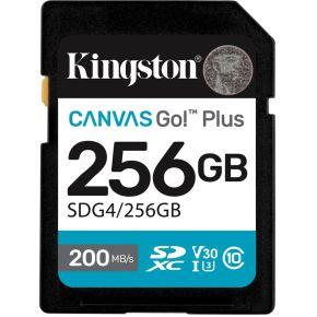 Kingston Technology 256GB SDXC Canvas Go Plus Gen4 200MB/s C10 UHS-I U3 V30