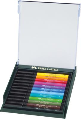 Faber Castell Tekenstift Pitt Artist Pen Brush - set 12 stuks - Basic