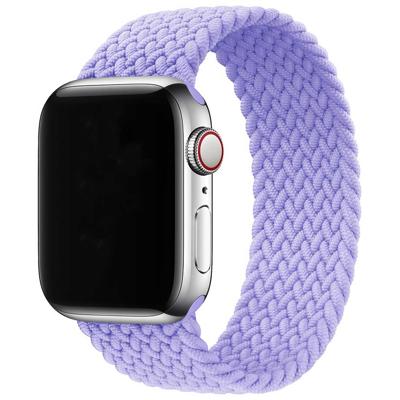 Apple Watch Nylon Gevlochten Solo Band - Lavendel - 44, 45, 46 & 49mm - M