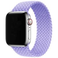 Apple Watch Nylon Gevlochten Solo Band - Lavendel - 44, 45, 46 & 49mm - M
