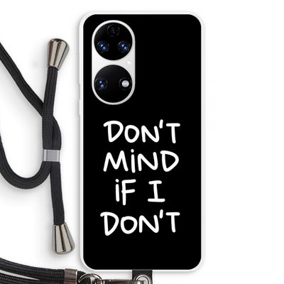 Don't Mind: Huawei P50 Transparant Hoesje met koord