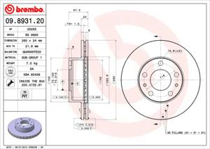 Remschijf BREMBO, Remschijftype: Binnen geventileerd, u.a. für Fiat, Peugeot, Citroën