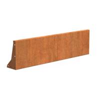 Keerwand cortenstaal 150 x 40 cm recht