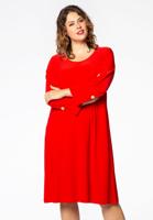 Yoek Jurk cuff sleeves | Rood | Maat 58/60