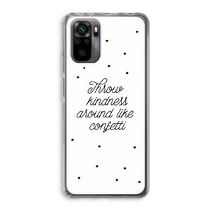 Confetti: Xiaomi Redmi Note 10 Pro Transparant Hoesje