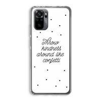 Confetti: Xiaomi Redmi Note 10 Pro Transparant Hoesje