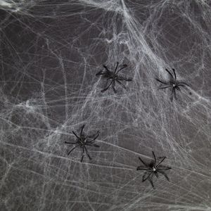 3x stuks decoratie horror spinnenwebben 500 gram