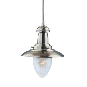 Searchlight Ø 18cm hanglampFisherman Mat zilver - 5787SS