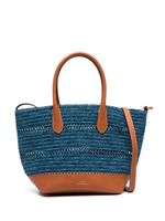 Polo Ralph Lauren sac cabas Bellport en raphia - Bleu - thumbnail