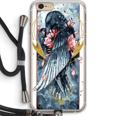 Golden Raven: iPhone 6 PLUS / 6S PLUS Transparant Hoesje met koord