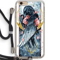 Golden Raven: iPhone 6 PLUS / 6S PLUS Transparant Hoesje met koord