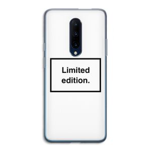 Limited edition: OnePlus 7 Pro Transparant Hoesje
