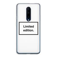 Limited edition: OnePlus 7 Pro Transparant Hoesje
