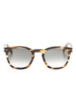 Saint Laurent Eyewear lunettes de soleil rondes à effet écailles de tortue - Marron