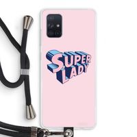 Superlady: Samsung Galaxy A71 Transparant Hoesje met koord