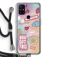 Positivity: OnePlus Nord N10 5G Transparant Hoesje met koord