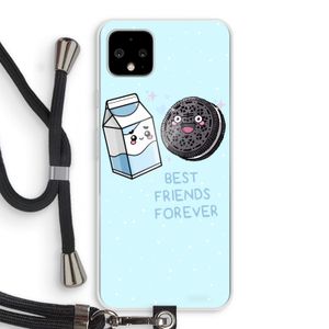 Best Friend Forever: Pixel 4 XL Transparant Hoesje met koord