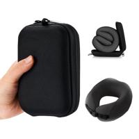 PocketPillow Easynap Travel Basic Slim met Meeneem Case - Opvouwbaar Nekkussen - Zwart