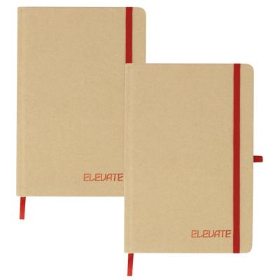 Notitieboekje Elevate - 2x - A5 formaat - rood - 14 x 21 cm ? karton/papier ? Opschrijfboekje