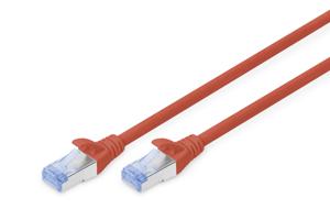 Digitus DK-1532-150/R RJ45 Netwerkkabel, patchkabel CAT 5, CAT 5e SF/UTP 15 m Rood PVC-mantel, Afgeschermd (dubbel), Meerdradig 1 stuk(s)