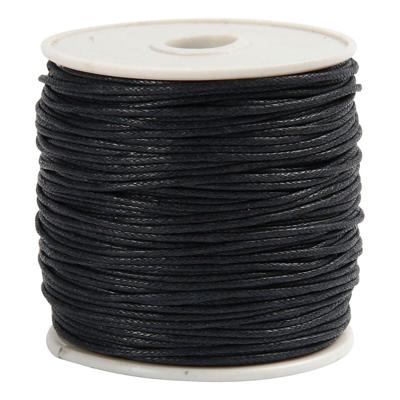 Creativ Company Katoenkoord, dikte 1 mm, zwart, 40 m/ 1 rol