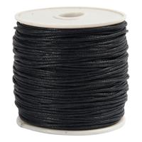Creativ Company Katoenkoord, dikte 1 mm, zwart, 40 m/ 1 rol
