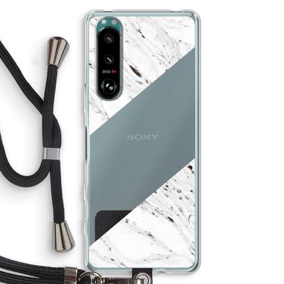 Biggest stripe: Sony Xperia 5 III Transparant Hoesje met koord