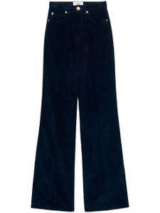 AMI Paris pantalon évasé à coupe longue - Bleu