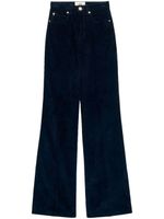 AMI Paris pantalon évasé à coupe longue - Bleu