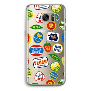 Fruitsticker: Samsung Galaxy S7 Edge Transparant Hoesje