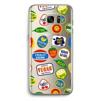 Fruitsticker: Samsung Galaxy S7 Edge Transparant Hoesje