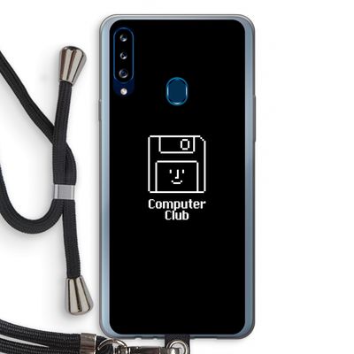 Hello: Samsung Galaxy A20s Transparant Hoesje met koord