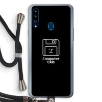 Hello: Samsung Galaxy A20s Transparant Hoesje met koord