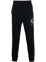 Armani Exchange pantalon de jogging à logo brodé - Bleu - thumbnail