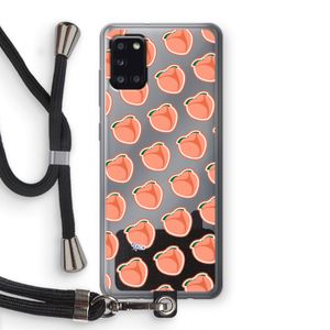 Just peachy: Samsung Galaxy A31 Transparant Hoesje met koord