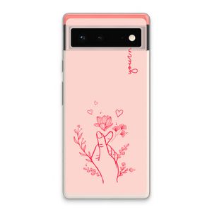 Giving Flowers: Google Pixel 6 Transparant Hoesje