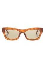 Zadig&Voltaire lunettes de soleil carrées à effet écailles de tortue - Marron