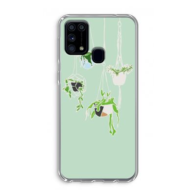 Hang In There: Samsung Galaxy M31 Transparant Hoesje