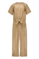 Like Flo Zomer jumpsuit meisjes Goud - plisse metallic